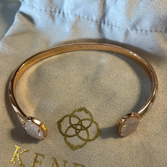 Kendra Scott Elton Iridescent Drusy and Rose Gold Bracelet - Picture 3 of 5